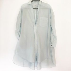 Free People Cotton Tunic - Light Blue